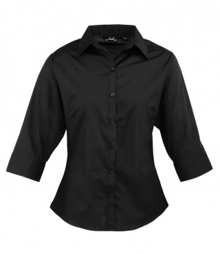 Premier PR305 Ladies 3/4 Sleeve Poplin Blouse